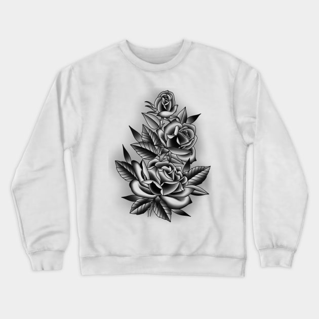 Roses Crewneck Sweatshirt by HooliganzArt